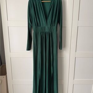 Elegant Green Maxi Dress